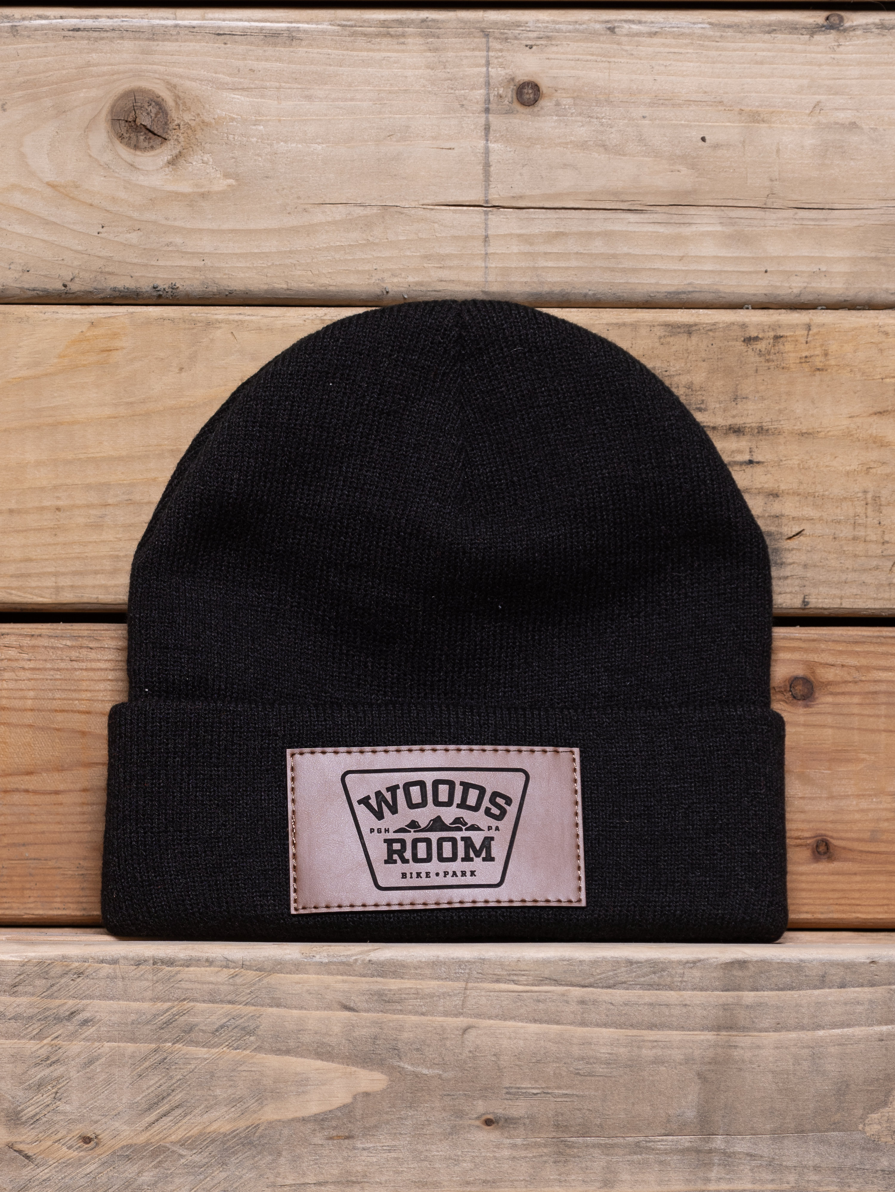 Woods Room Shield Patch Beanie