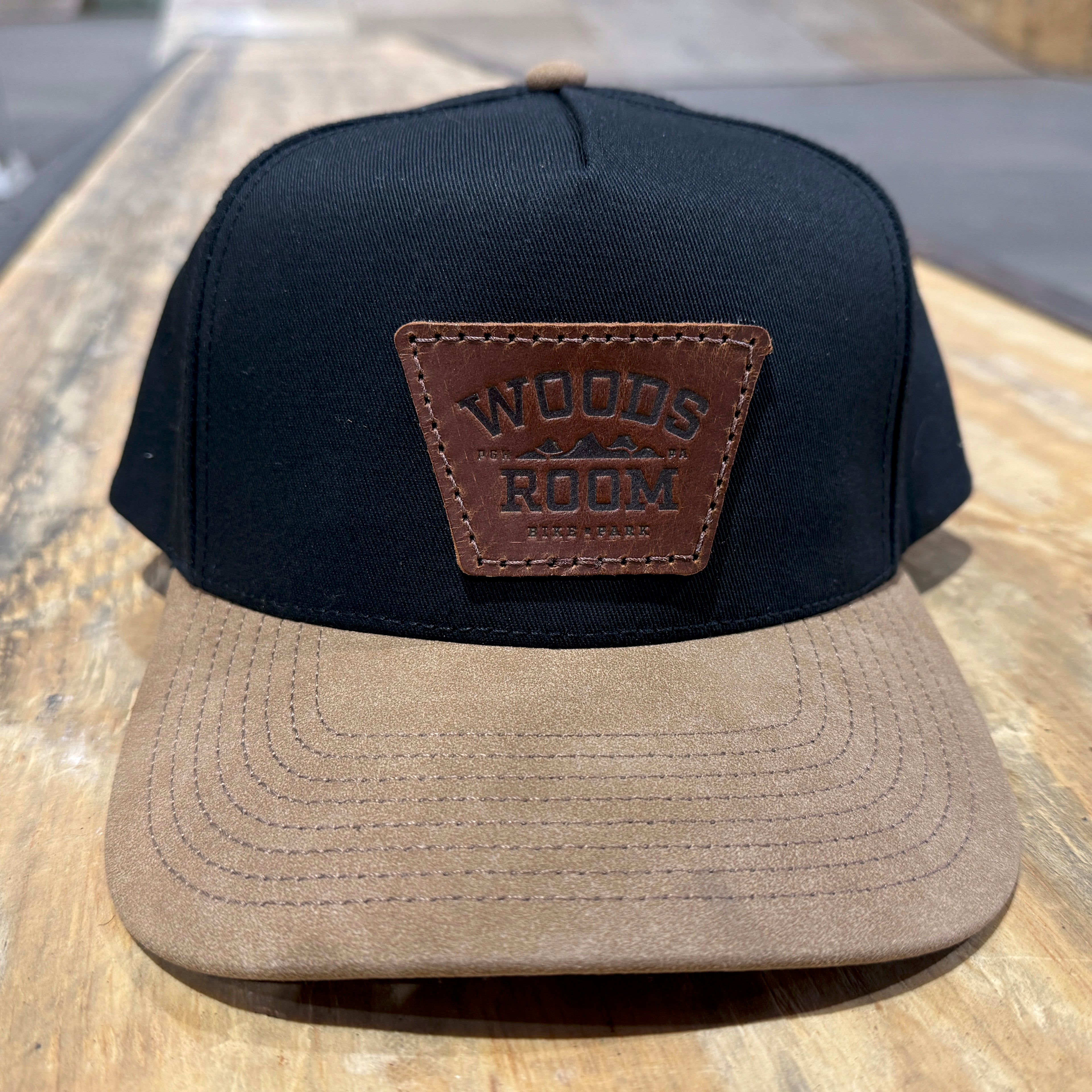Woods Room Leather Patch Hat