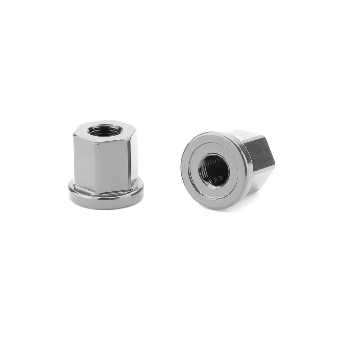 Cinema Axle Nuts Silver (3/8")